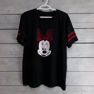 Miracle-Minnie Mouse Tee Shirt-Black/Red-Size XXL